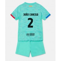 Barcelona Joao Cancelo #2 Tredjeställ Barn 2023-24 Korta ärmar (+ Korta byxor)